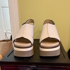 Naked Feet Off-White Platform Sandals